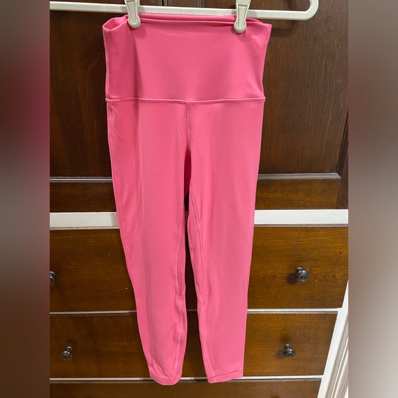 Lululemon align (thicker fabric) full length leggings, in pink, size 4. - Picture 1 of 1